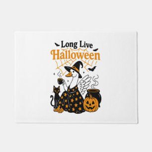 Long Live Halloween Goose Witch Doormat