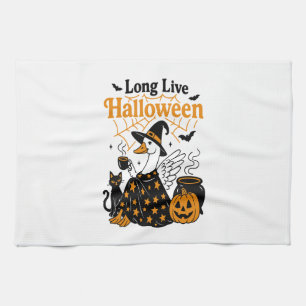 Long Live Halloween Goose Witch Kitchen Towel