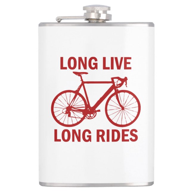 Long Live Long Rides Hip Flask (Front)