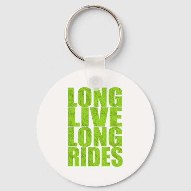 Long Live Long Rides (Topo) Keychain (Front)
