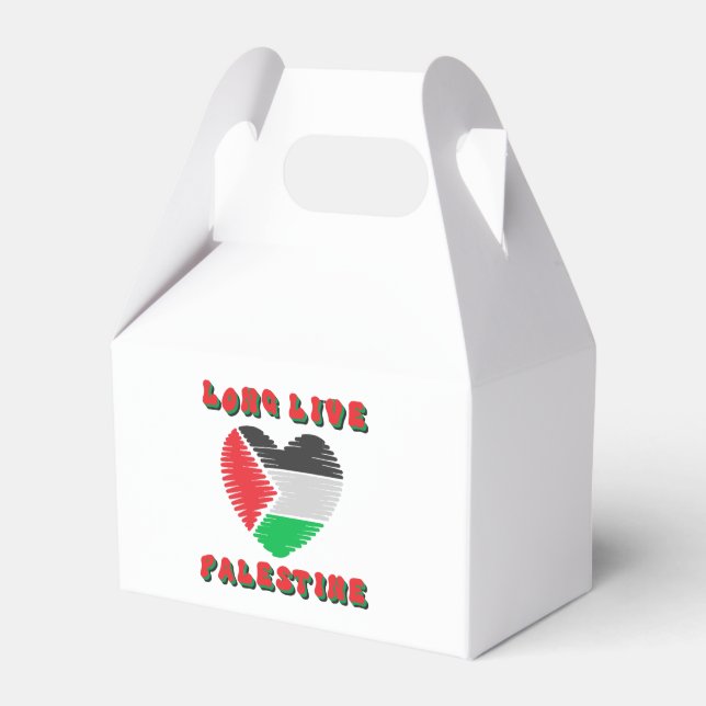 Long Live Palestine Favor Box (Front Side)