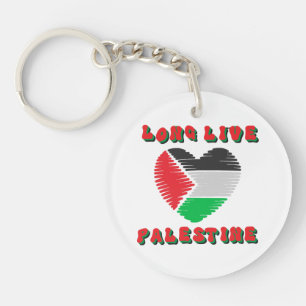 Long Live Palestine Keychain