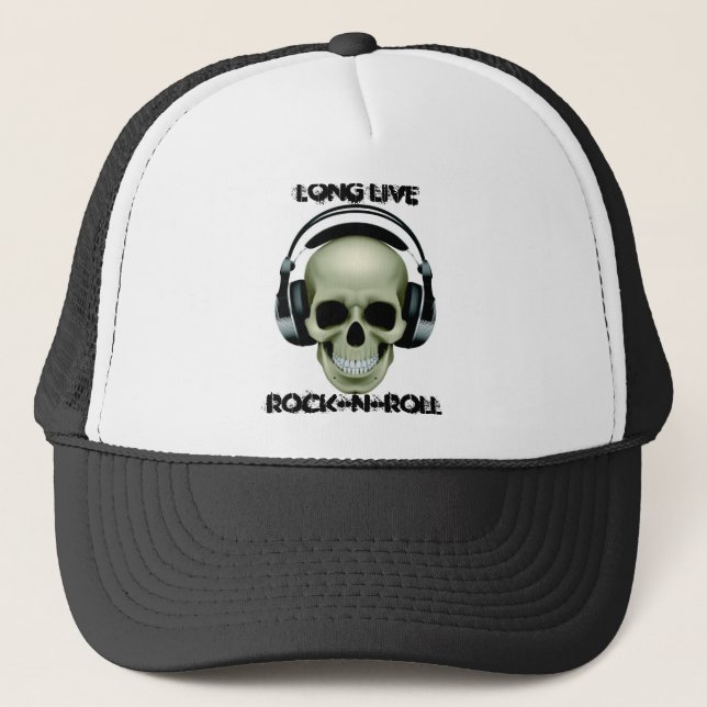 LONG LIVE ROCK-N-ROLL TRUCKER HAT (Front)