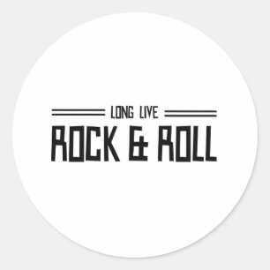 Long Live Rock & Roll Classic Round Sticker