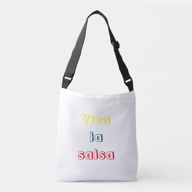 Long live salsa crossbody bag (Front)