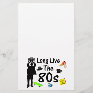 Long Live The 80s Culture Stationery