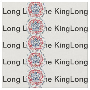 Long Live The King - Charles III Coronation Fabric