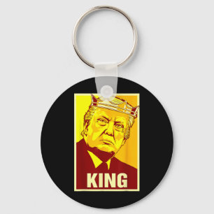 Long Live The King Donald Trump Trump King America Keychain