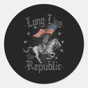 Long Live The Republic Us Classic Round Sticker