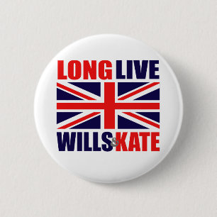 Long Live Wills & Kate 2 Inch Round Button