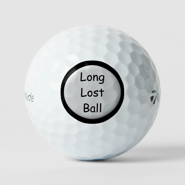 Long Lost Ball Custom Text Golf Ball (Front)