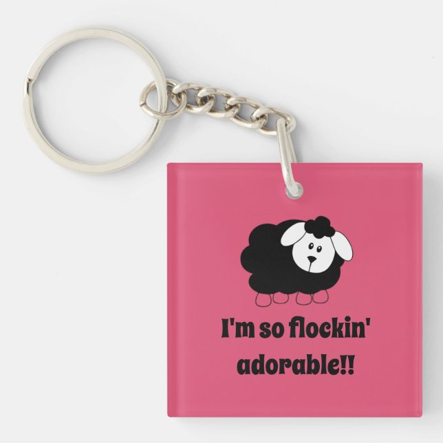 Long Lost Lamb: Flockin' Adorable Keychain (Front)