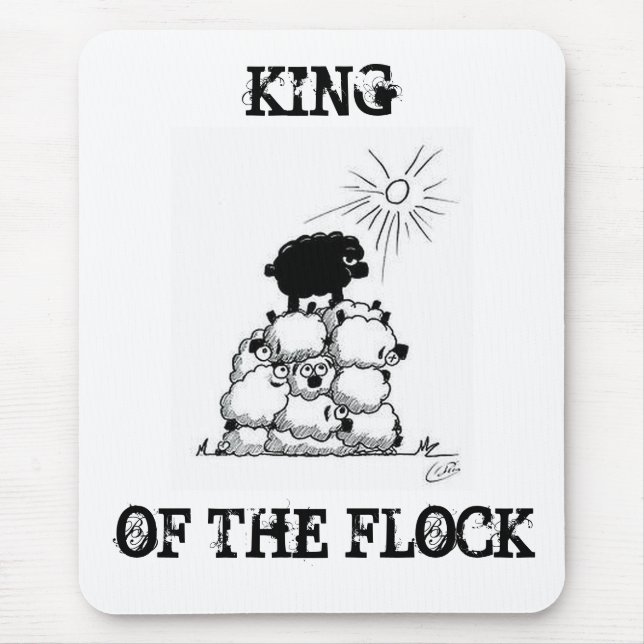 Long Lost Lamb: King Of The Flock Mousepad (Front)