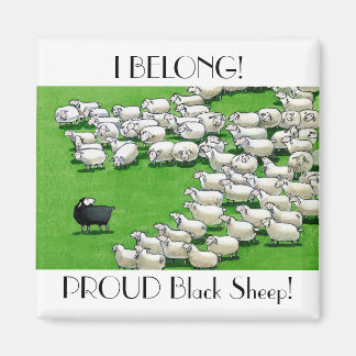 Long Lost Lamb: Proud Black Sheep Magnet