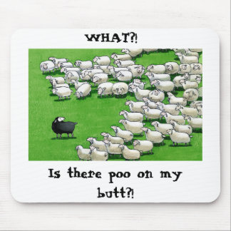 Long Lost Lamb: Sticky Butt Mousepad