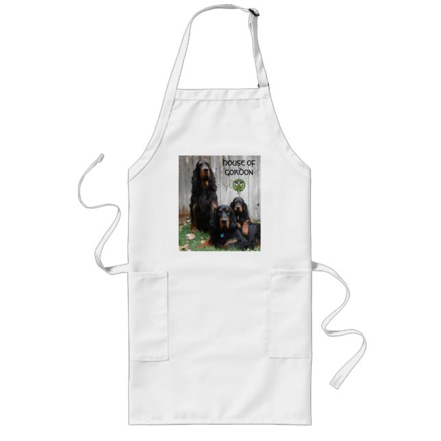 Long MAISON DE GORDON, tablier de Gordon Setter (Devant)