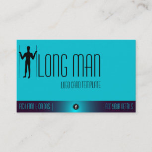 Long Man Wilmington Geoglyph Symbol Logo Business Card