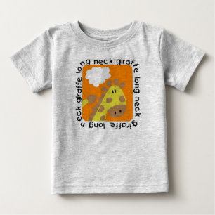 Long Neck Giraffe Baby Football Bodysuit