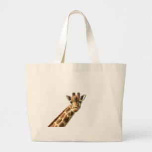 Long Necked Giraffe Canvas Bag
