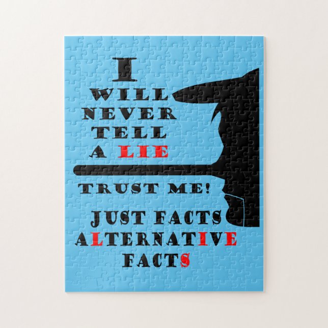 Long Nose Alternative Facts 11x14 Photo Puzzle (Vertical)