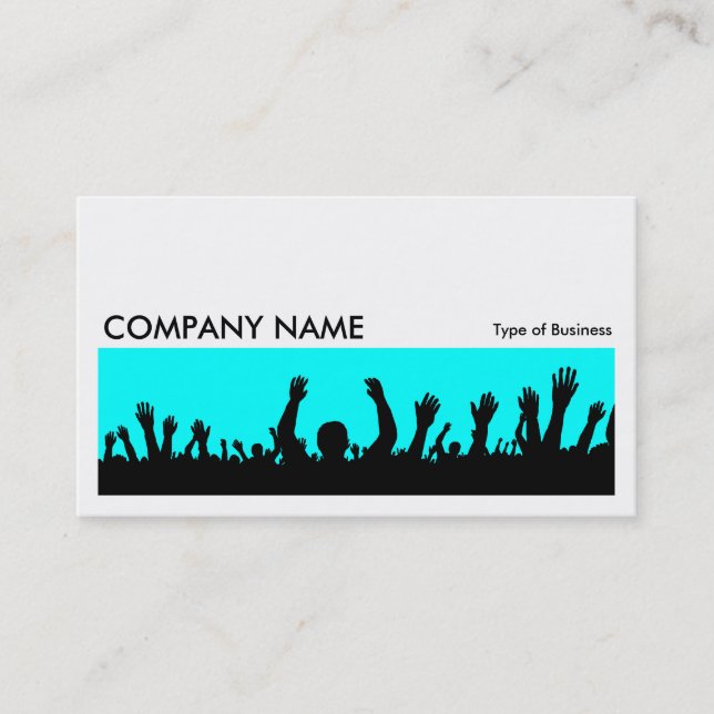 Long Picture 0109 - Concert Crowd Business Card (Front)