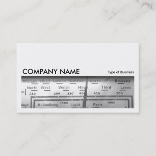 Long Picture 0110 - Old UK Radio Dial Business Card