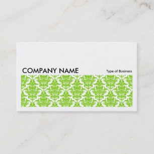 Long Picture 0128 - Martian Green Damask Business Card