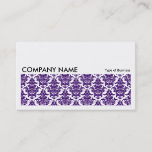 Long Picture 0137 - Deep Purple Damask Business Card