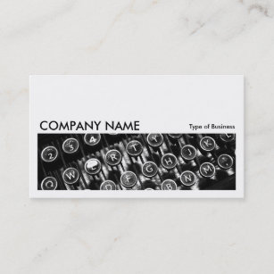 Long Picture 0145 - Vintage Typewriter Business Card