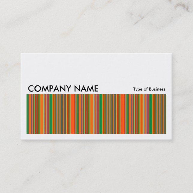 Long Picture 0158 - Coloured Stripes 01 Business Card (Front)
