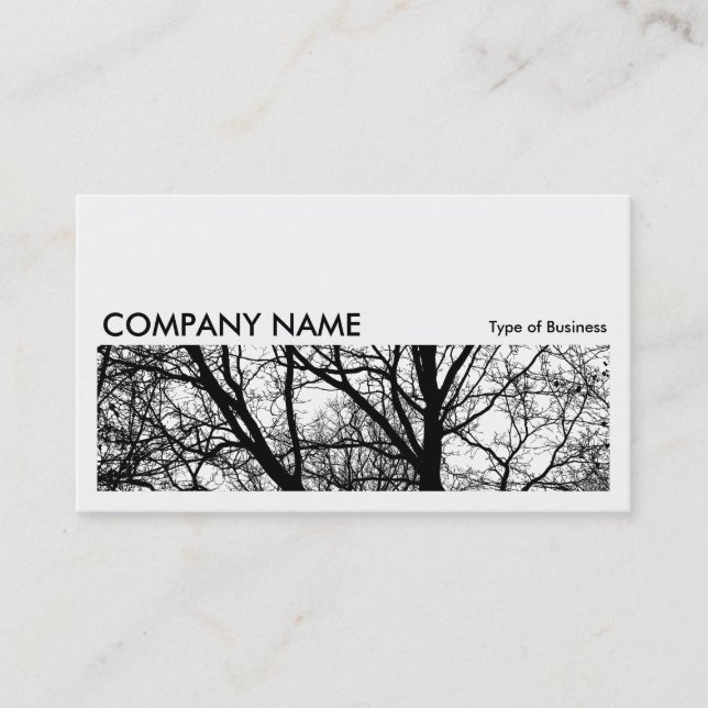 Long Picture 0162 - Silhouetted Branches HC Business Card (Front)