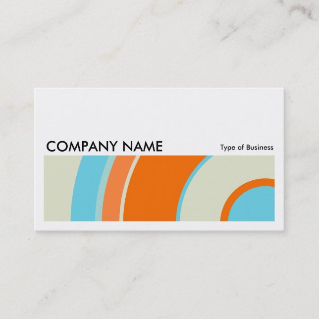 Long Picture 0202 - Colourful  Circle 03 Business Card (Front)