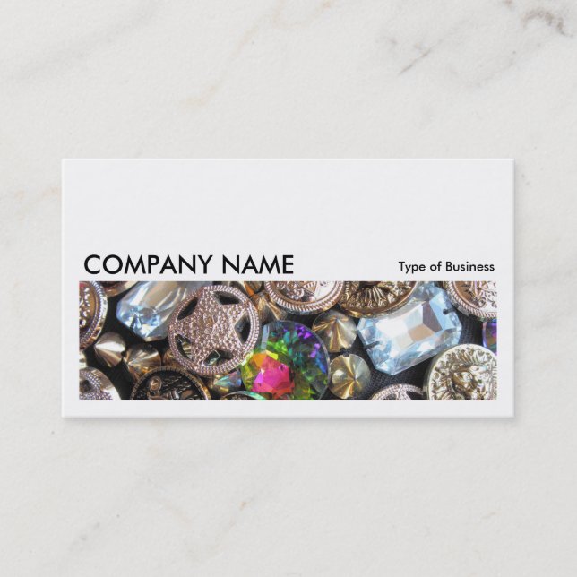 Long Picture 0212 - Flea Market Bling Business Card (Front)