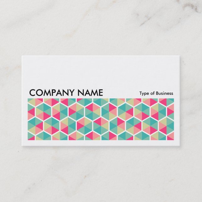 Long Picture 0252 - Hexagon Pattern 02 Business Card (Front)