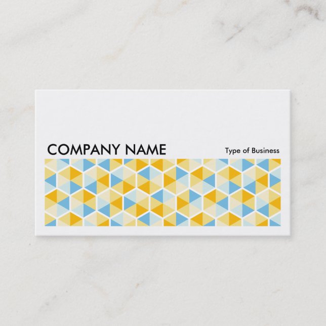 Long Picture 0253 - Hexagon Pattern 03 Business Card (Front)