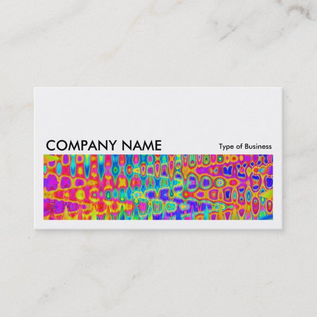 Long Picture 044 - Colourful Abstract Business Card (Front)