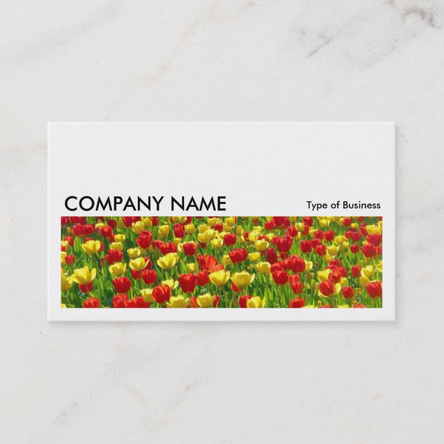 Long Picture 098 - Sea of Tulips Business Card (Front)