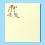 Long Running Pi - Funny Math Pi Guy Notepad<br><div class="desc">Pi Symbol sweating all those digits of Pi while wearing a red cap and blue shoes!  Fun Pi Day gift.</div>