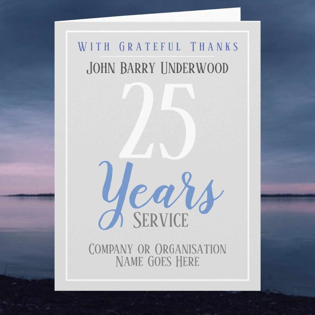 Long Service Award Certificate-Style Card (Creator Uploaded)