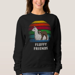 Long Sleeper Llama Yoga Fluffy Friends Sloth With Sweatshirt
