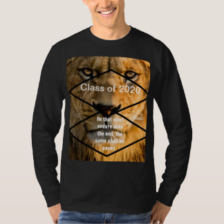 LONG SLEEVE, 2020 GRADUTATION, BOYS, MENS, BLACK T-Shirt