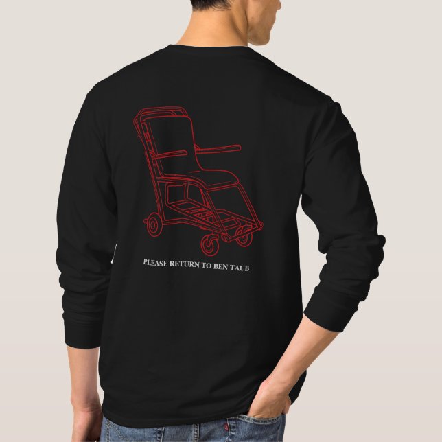 long sleeve black T-Shirt (Back)