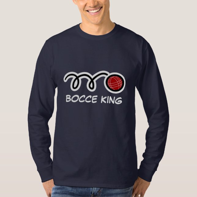 Long sleeve bocce ball shirt | King player (Front)