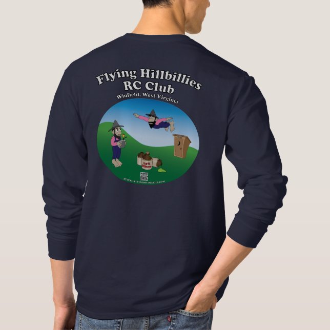Long Sleeve T-Shirt w/Graphics on Front & Back (Back)