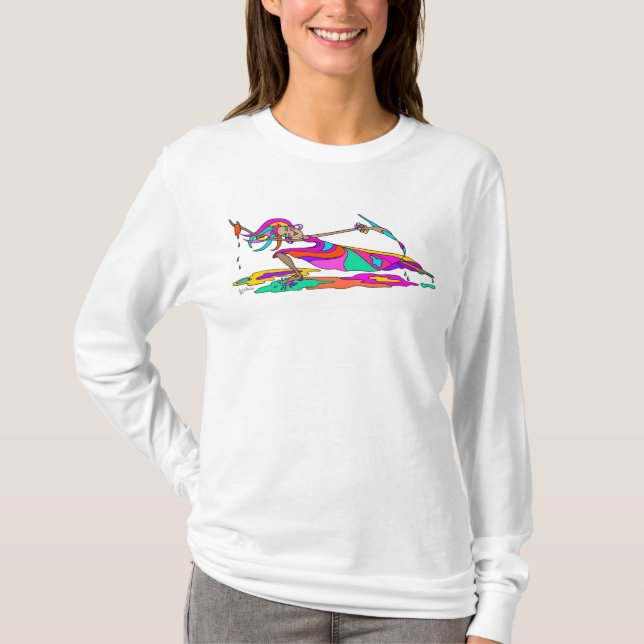 Long sleeve tee with Dancer (Front)