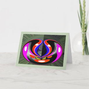 Long space journey holiday card