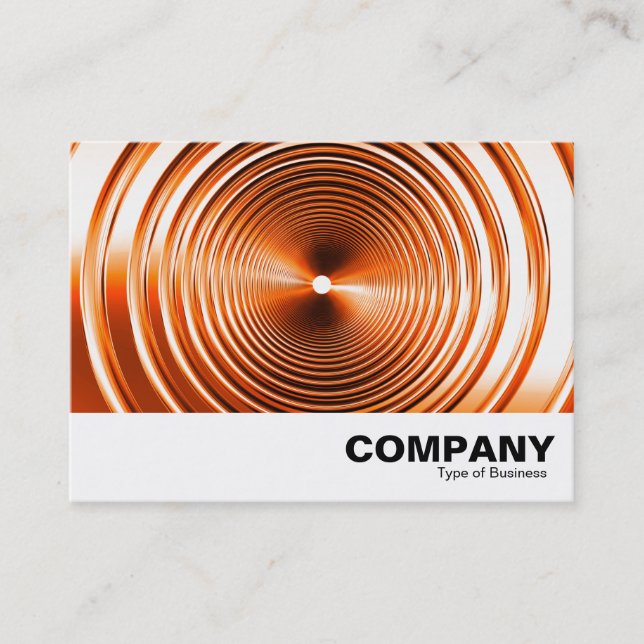 Long Spring Orange Business Card (Front)