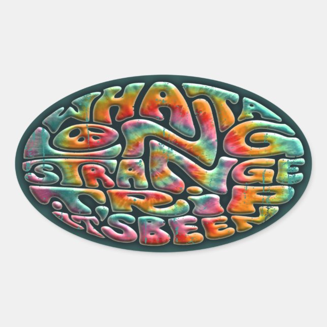 Long, Strange Trip Oval Sticker (Front)