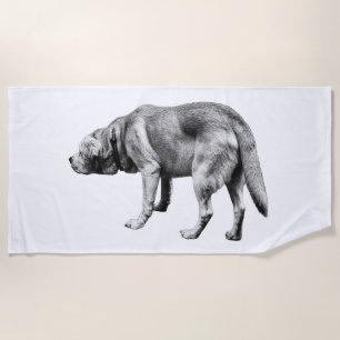 Long Stride, Open Sky Beach Towel