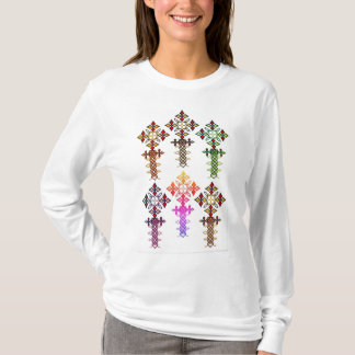 Long T-shirt croisé éthiopien de douille